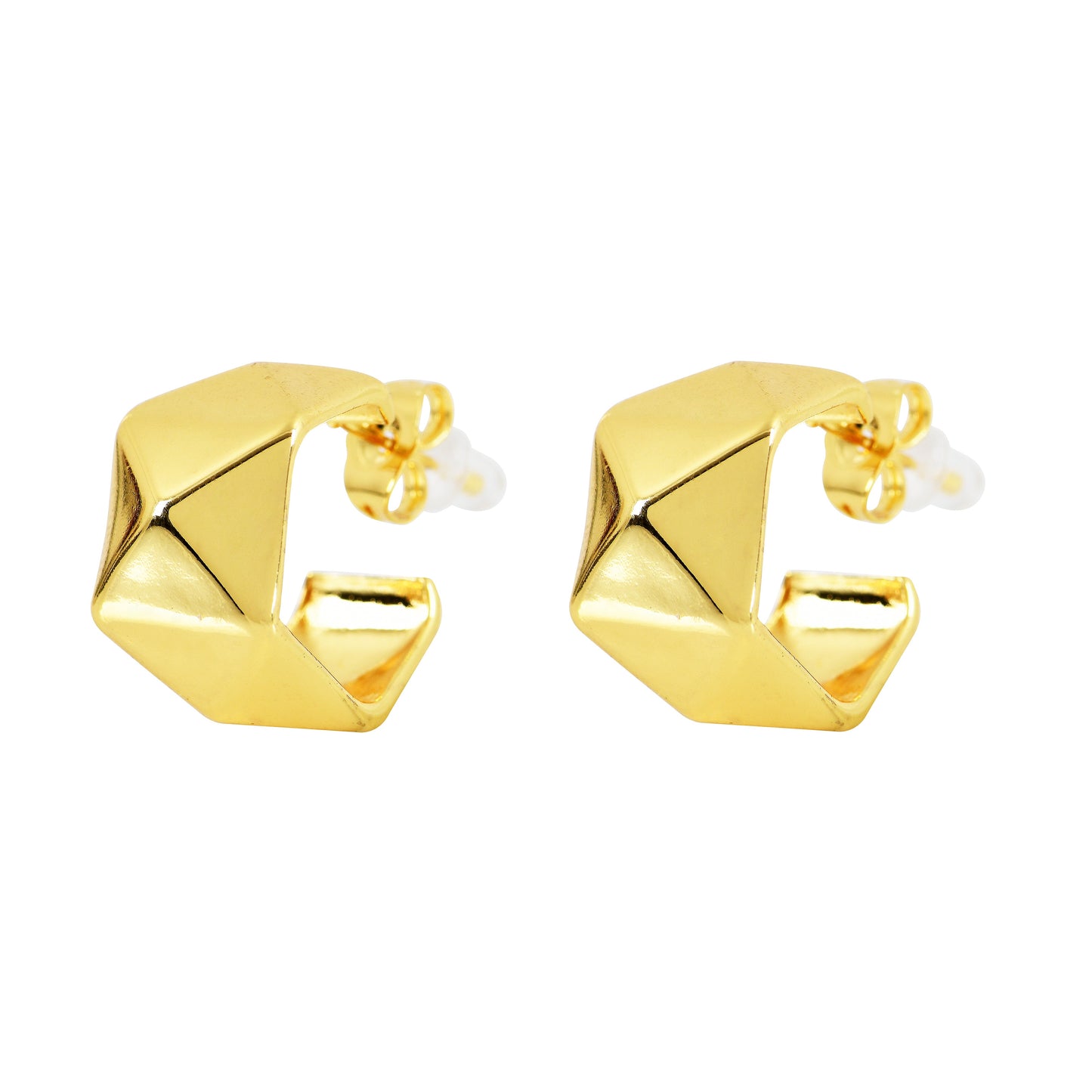 Origami Fold Studs Earrings