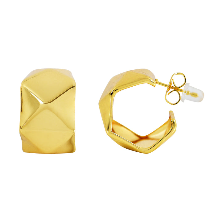 Origami Fold Studs Earrings