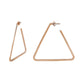 Minimalist Triangle Hoop Earrings