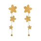 Golden Petal Rain Earrings