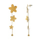 Golden Petal Rain Earrings