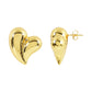 Golden Heart Studs Earrings