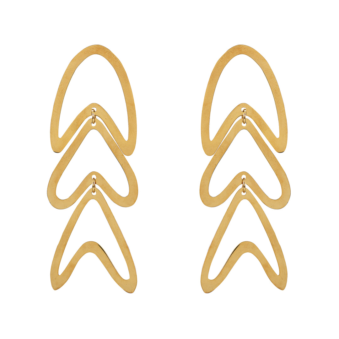 Modern Contour Drops Earrings