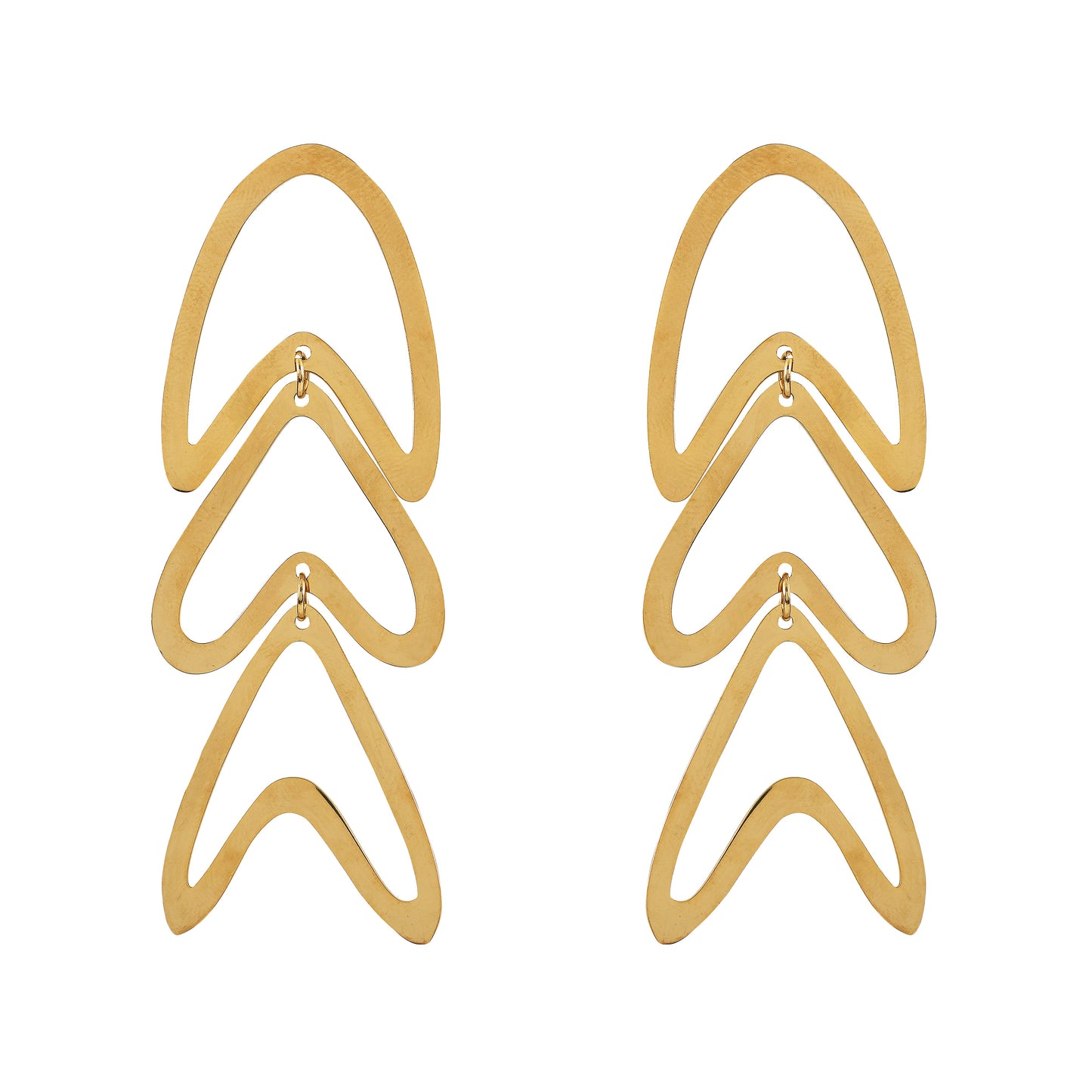 Modern Contour Drops Earrings