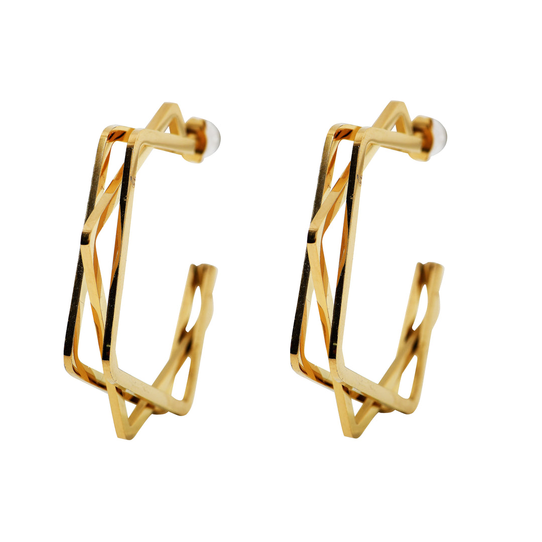 Infinity Weave Hoops Earrings