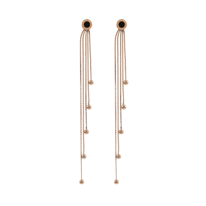 Midnight Comet Tassel Earrings
