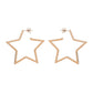 North Star Dangle Hoops Earrings