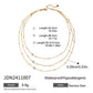 Dainty Layered Satellite Pendant Necklace