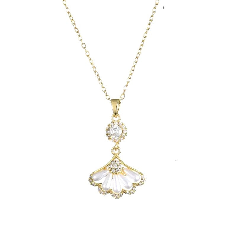 Petal Drop Pendant Necklace