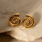 Golden Swirl Earrings