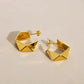 Origami Fold Studs Earrings