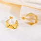 Origami Fold Studs Earrings