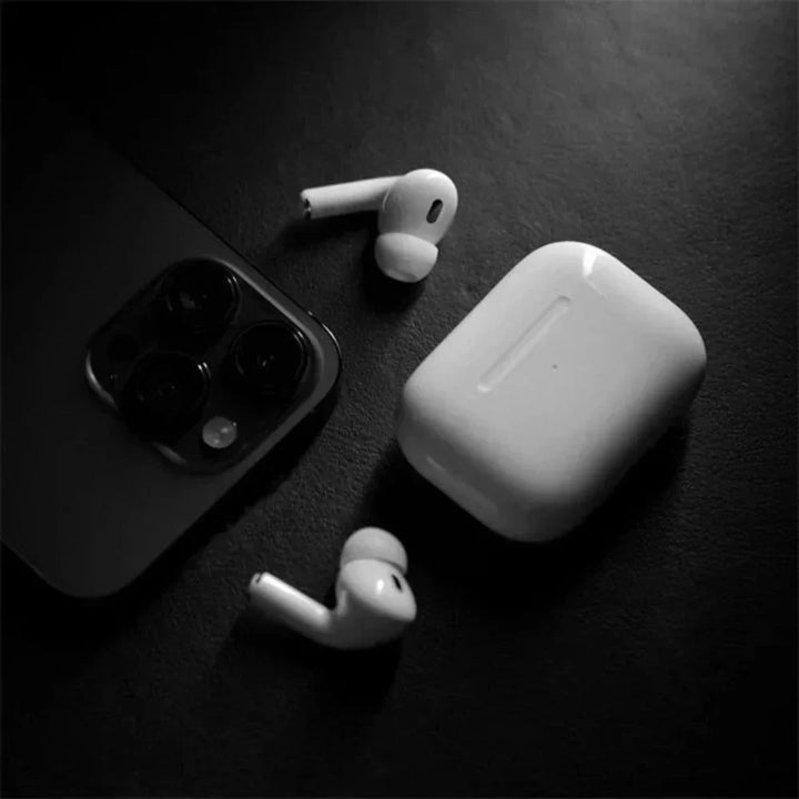 AirPods Pro 2nd Gen: 100% ANC  + 3D Spatial Audio + GPS Tracking (Find My Device) With  Silicone Cover Free