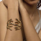 Golden Coral Cuff Bracelet