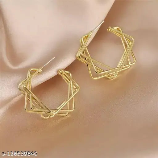 Infinity Weave Hoops Earrings